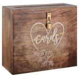 Wedding Card Box with Slit and Lock