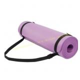 Fitvids 1/2-Inch Foam Yoga Mat, Strap, Purple