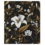 Laatse Black Floral Peel & Stick wallpaper Length?