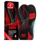 CRUVHEAL Plantar Fasciitis Insoles (S)