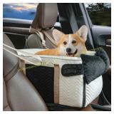 Dog Car Seat for Small Dogs, Adjustable, 15 lb