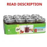 Ball Jelly Jar 8 oz 12 pk missing 1 lid