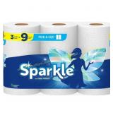 2Ct Sparkle Paper Towels 165 sheet 2 ply