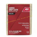 Ace 12 ft W x 15 ft L 8 oz Canvas Drop Cloth
