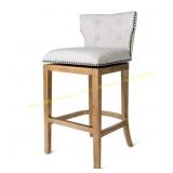 Maven Lane Hugo Bar Stool, Weathered Oak