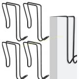 Oudain 4 Pack Wire Cubicle Hooks Black