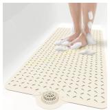 OTHWAY Bath Mat 39"x17" Non Slip Beige