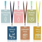 2Ct Sabary 6 Hall Pass Lanyards & Passes Grey
