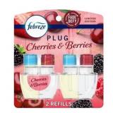 Febreze Plug Refills - Cherries & Berries - 2ct