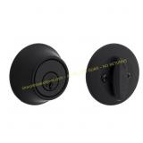 Kwikset Matte Black Deadbolt 2-3/4 in