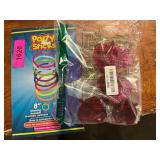 Party sticks, glasses