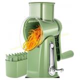 SUSTEAS Rotary Grater with Handle - 5 Blades