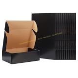 EXYGLO 20 Pack 12x9x4 Shipping Boxes, Black