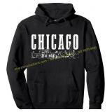 Chicago Skyline Illinois Hoodie m
