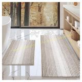 BSICPRO Bath Rugs & Mats, 2-Piece (Taupe)