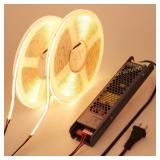 BENLUN 24V COB LED Strip Kit 65.6ft, 3000K