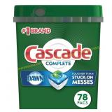 Cascade Complete ActionPacs 78-Count detergent