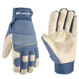 Wells Lamont Blue Leather Utility Gloves Med