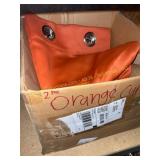 2pk Orange curtains (unknown brand and size)