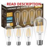 Vintage LED Edison Bulbs 6W 2700K ONE BROKE