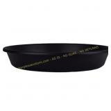 HC Companies Classic Round Saucer, Black, 16"