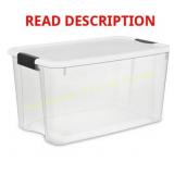 4ct Sterilite 70 Qt Clear Storage Bin with Lid