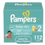 Pampers Baby Dry Diapers Size 2, 112 ct