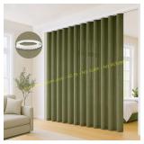 Sheer Curtain with Flexible Curved Track Set