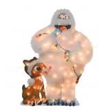 ProductWorks Rudolph 32" Decor with 80 Lights