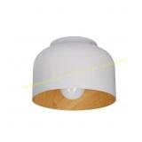 10 in. 1-Light White Flush Mount