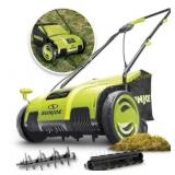 Sun Joe 12.6" Lawn Dethatcher + Scarifier
