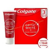 2ct Colgate Optic White Stain Fighter Paste, 3 Pac