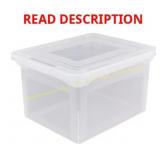 3ct Office Depot Letter/Legal File Tote, No Lids