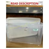 Sterlite 70qt Plastic Storage Tote & Clip Box