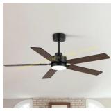 Alonso Indoor Black Ceiling Fan