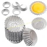 Egg Tart Molds 32Pack 2.75" Tart Pans