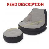 Intex Inflatable Ultra Lounge Chair Set, Gray