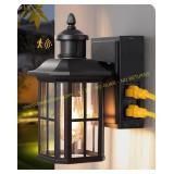 EDISHINE Outdoor Wall Light with GFCI Outlet