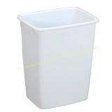 Open Top Wastebasket, 36 Qt White
