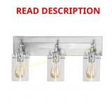 21" 3-Light Vanity Light - 1 GLASS SHADE IS BROKE