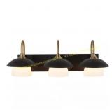 26 in. 3-Light Vanity Light with Glass Shade