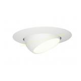 Halo Matte White 6 in. W Metal Eyeball Trim