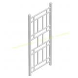 75 in. x 28 in. White Vinyl Trellis