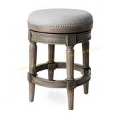 Maven Lane Pullman Stool: Oak, Ash Grey