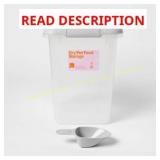 Pet Food Storage Tub with Scoop - 20lbs - up