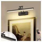 Matte Black 16 in LED Picture Light w/ Remote