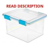 Sterilite 32qt Gasket Box Clear with Latches 2ct