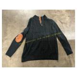 JMIERR Black Cable Knit Pullover Sweater 2xl