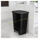 Glad Kitchen Trash Can, 20-Gal Plastic Step Bin
