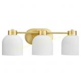 Avec 22-in. 3-Light Brushed Gold Bath Light